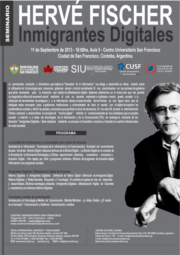 Seminario - Inmigrantes Digitales por el Dr. Hervé Fisher