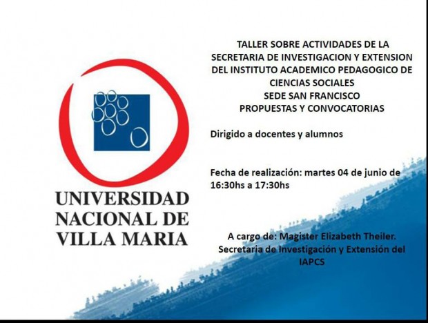 Nuevo Taller de Extensión e Investigación en el IAPCS